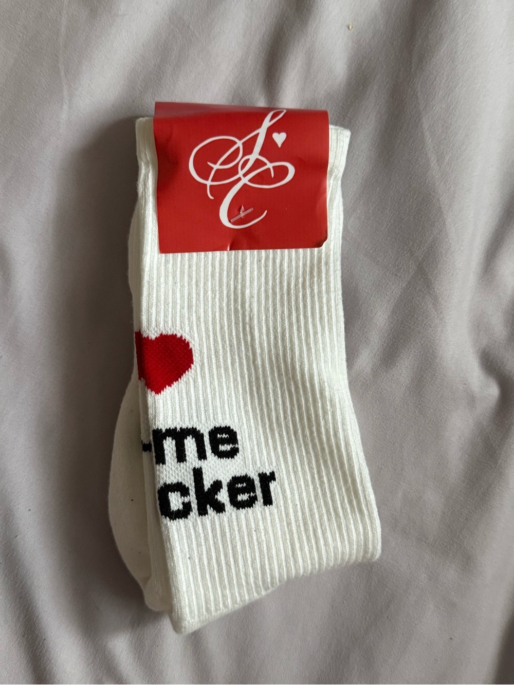Sabrina Carpenter "Homewrecker" VIP socks from Emails I Can't Send tour